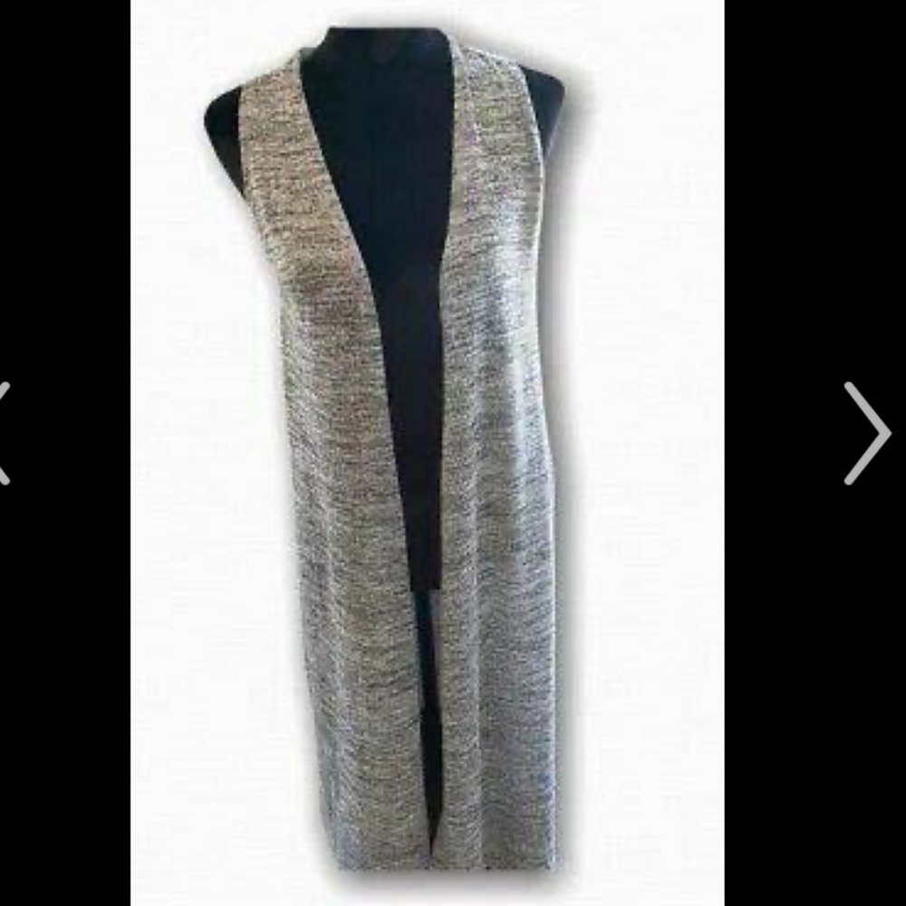Lularoe duster gray vest XS